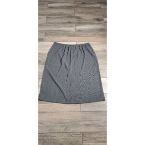 KATHIE LEE FLARE SKIRT BLACK POLY/RAYON ELASTIC WAIST SIZE 26/28